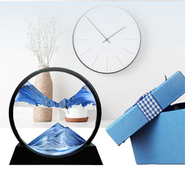 Blue Hourglass decor